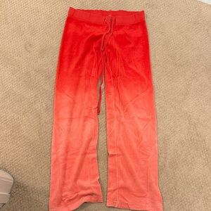 Juicy Couture  Red Ombre Sweatpants